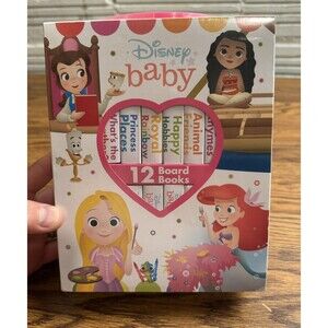 Disney Baby Princess - 12 Book Set Board Books Ariel Belle Cinderella New Sealed